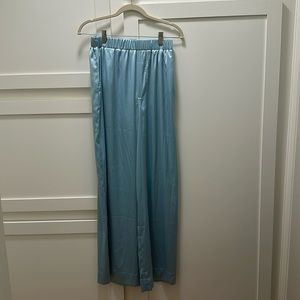 Daily Drills Blue Silk Pants